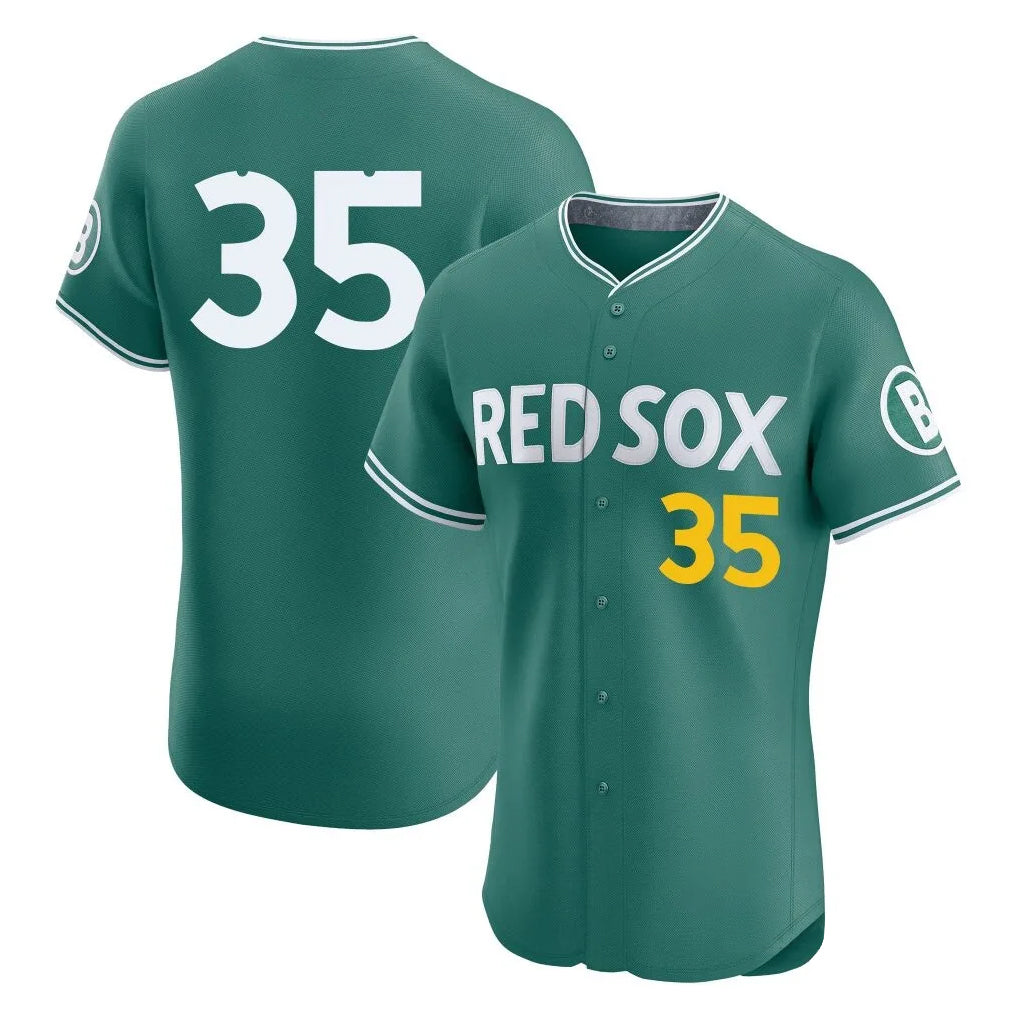Robertx B.Red Sox #35 Garrett Crochet Player Green City Connect Limited Elite Home Game Stitched Jerseys