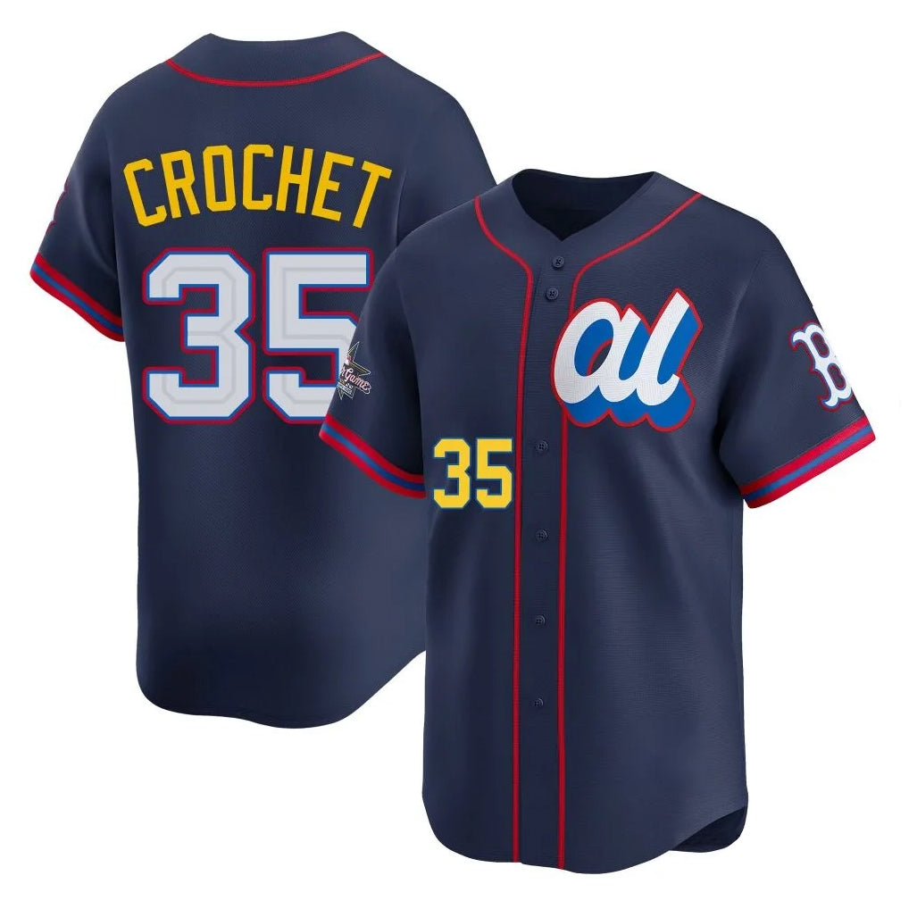 Robertx B.Red Sox #35 Garrett Crochet Player Navy American League All-Star Edition Game Stitched Jerseys
