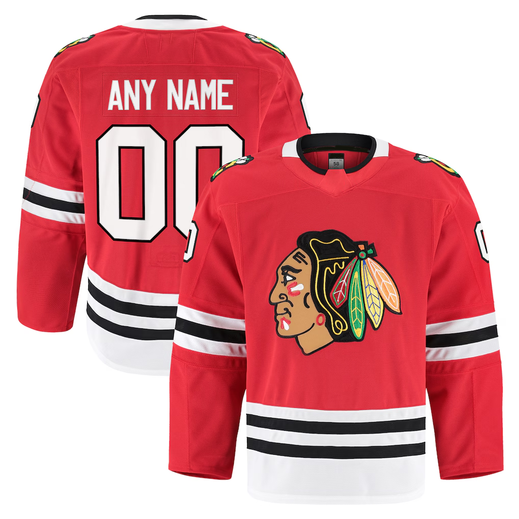 Robertx Custom C.Blackhawks Red Home Authentic Pro Jerseys
