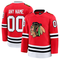 Robertx Custom C.Blackhawks Red Home Premium Jerseys