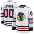 Robertx Custom C.Blackhawks White Away Premium Jerseys