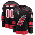 Robertx Custom C.Hurricanes Black 2026 Stanley Cup Champions Home Breakaway Custom Stitched Jerseys