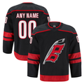 Robertx Custom C.Hurricanes Black Home Authentic Pro Stitched Jerseys