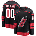 Robertx Custom C.Hurricanes Black Home Breakaway Stitched Jerseys