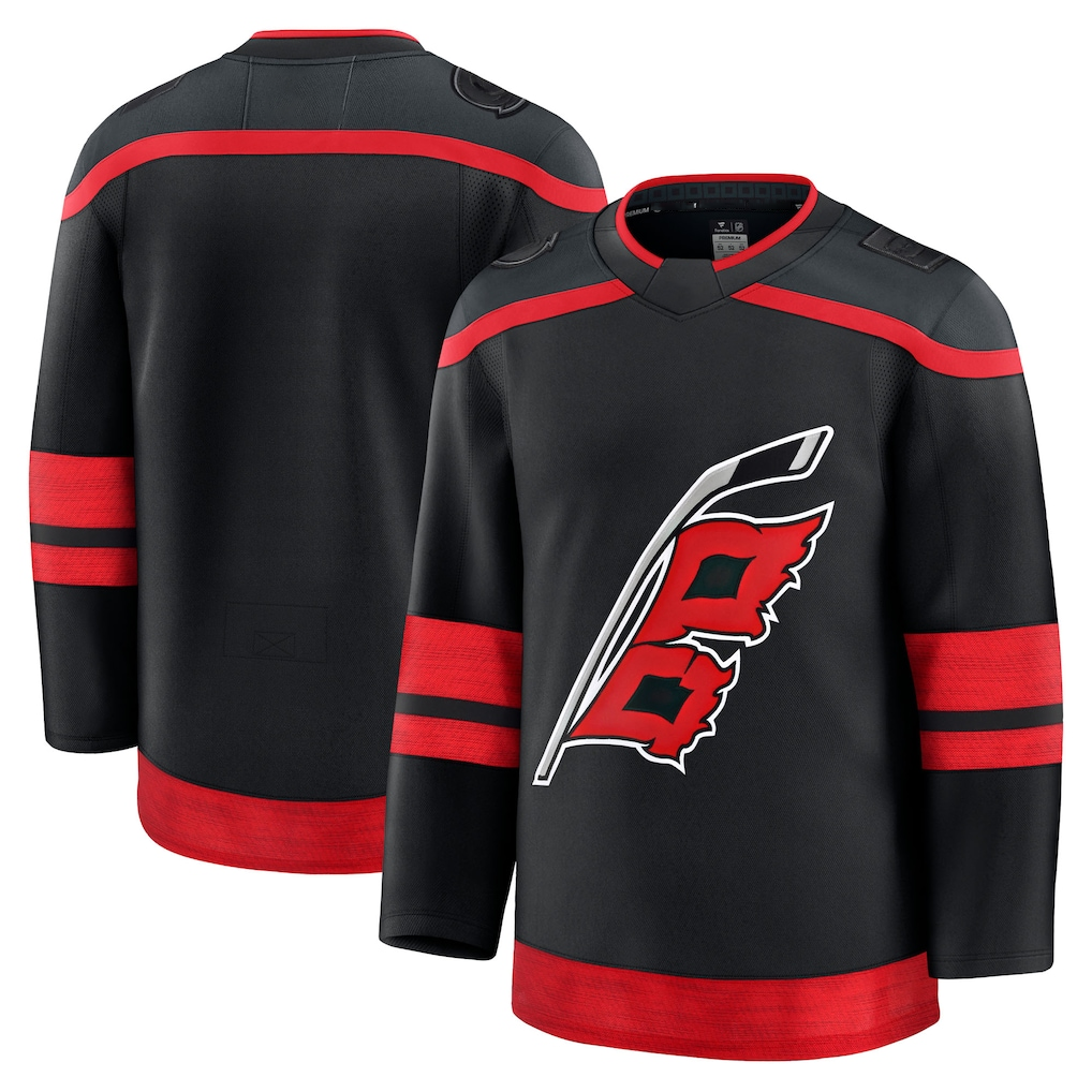 Robertx Custom C.Hurricanes Black Home Premium Stitched Jerseys