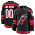 Robertx Custom C.Hurricanes Black Home Premium Stitched Jerseys