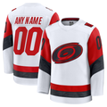 Robertx Custom C.Hurricanes White Away Premium Stitched Jerseys