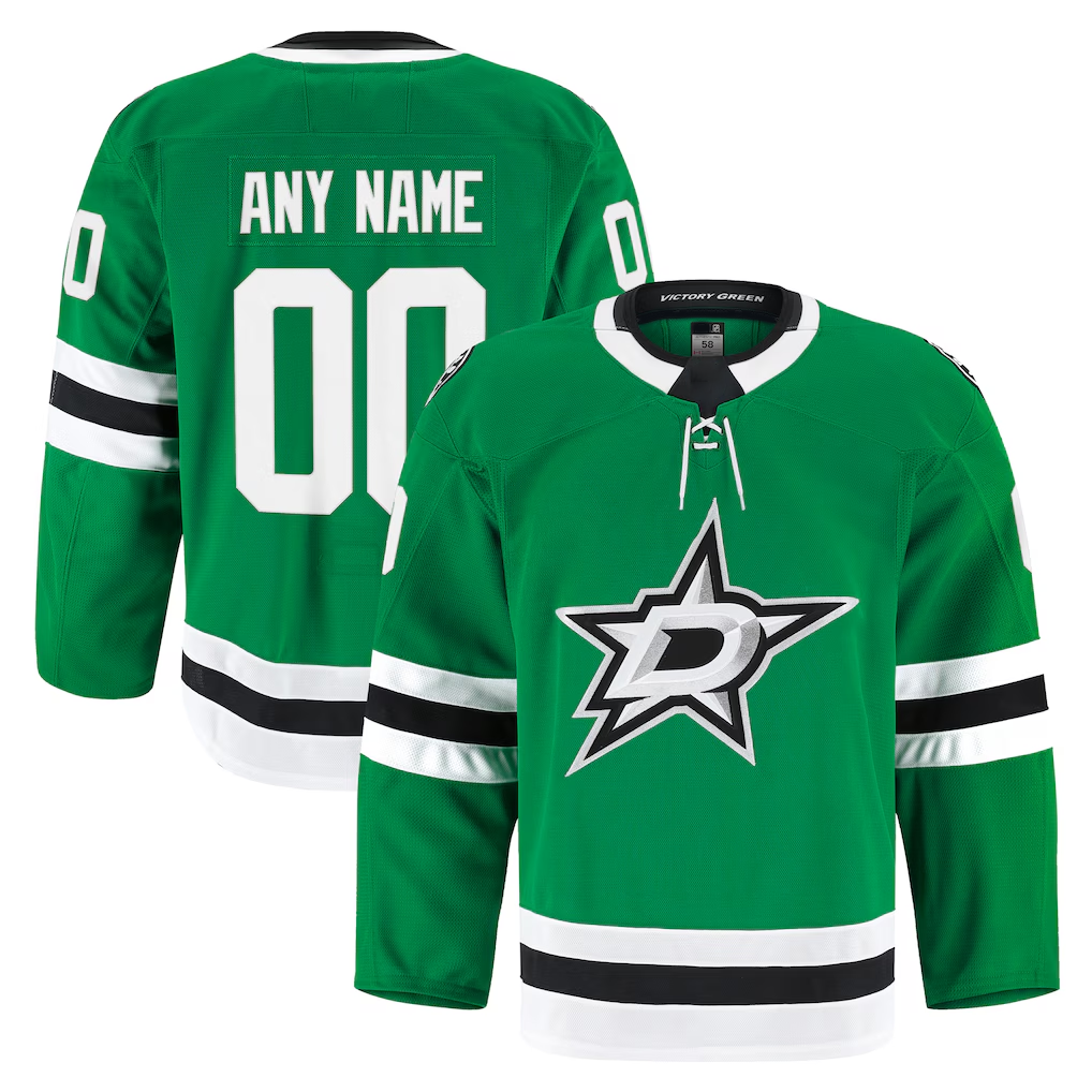 Robertx Custom D.Stars Kelly Green Home Authentic Pro Jerseys