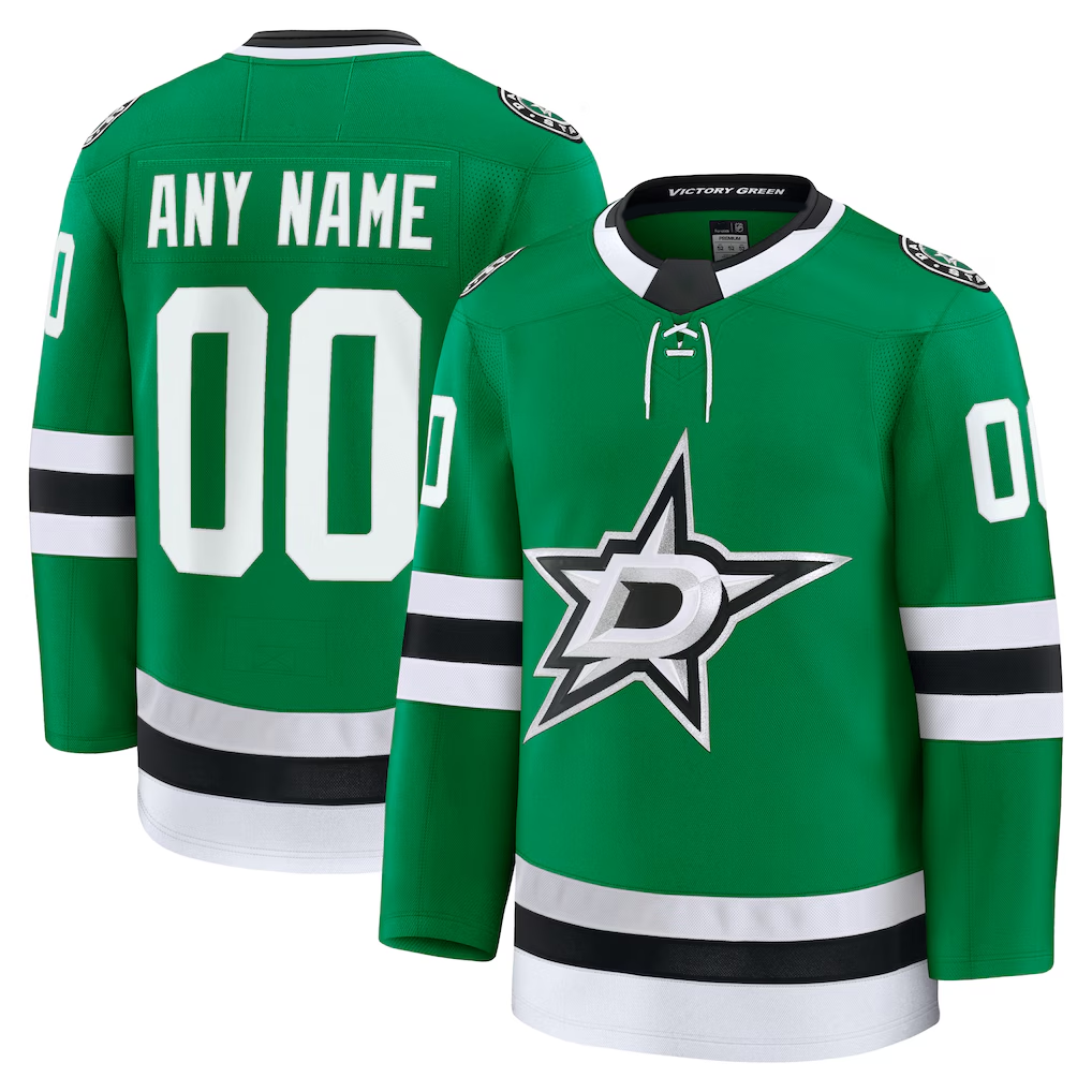 Robertx Custom D.Stars Kelly Green Home Premium Jerseys