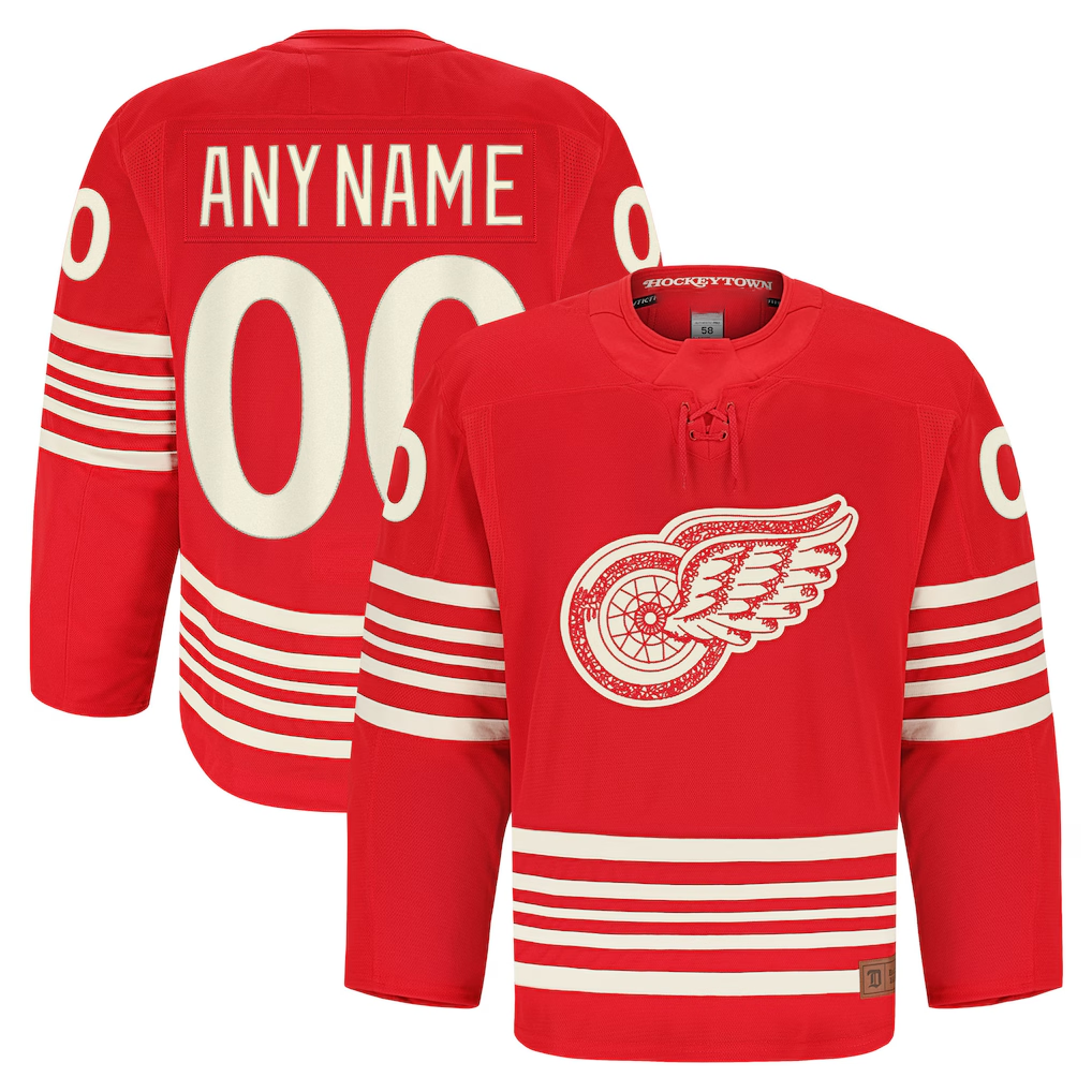 Robertx Custom DR.Wings Red Anniversary Authentic Pro Jerseys