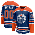 Robertx Custom E.Oilers Royal Home Breakaway Jerseys