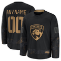 Robertx Custom F.Panthers Black 2024 Military Appreciation Custom Practice Jerseys