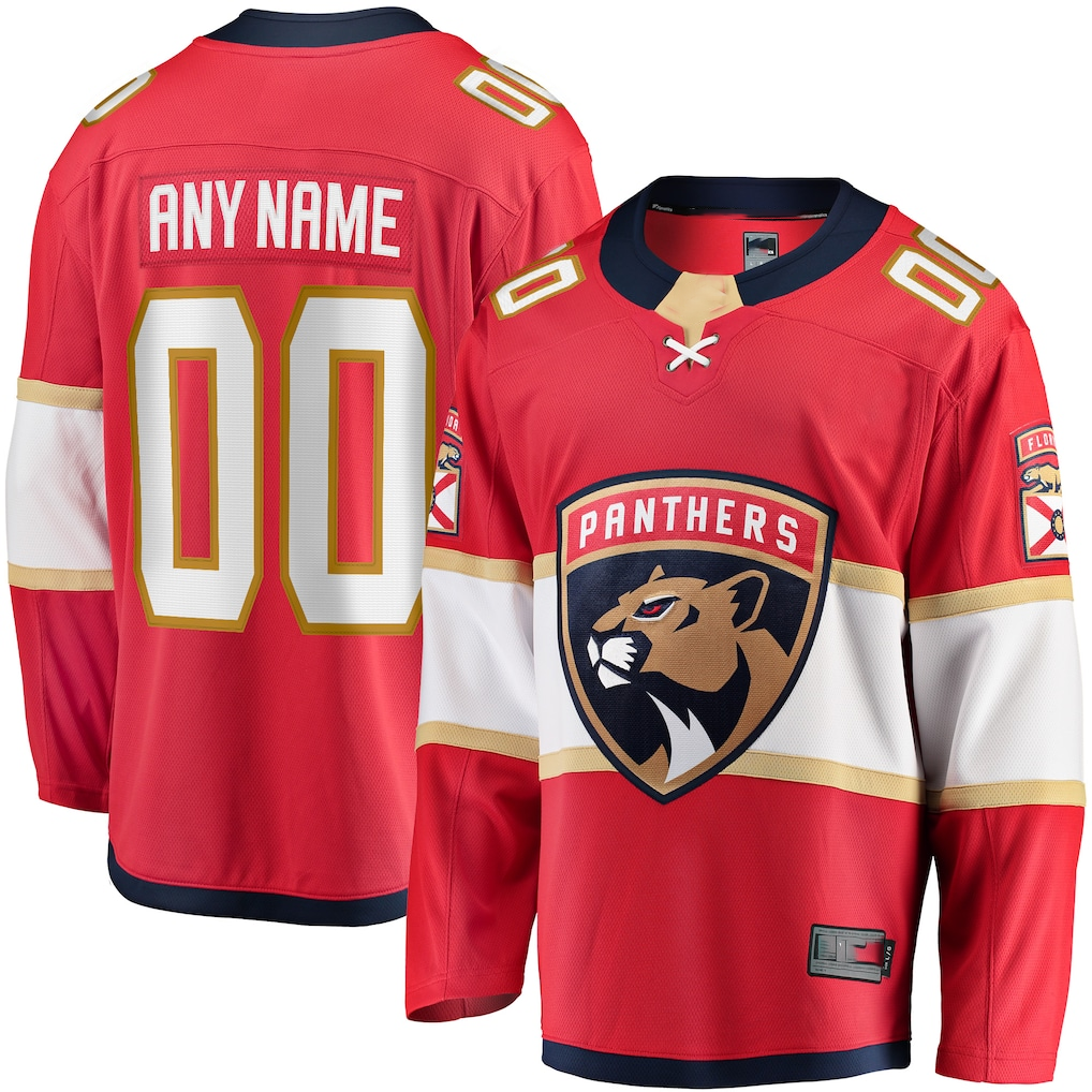 Robertx Custom F.Panthers Red Home Breakaway Jerseys
