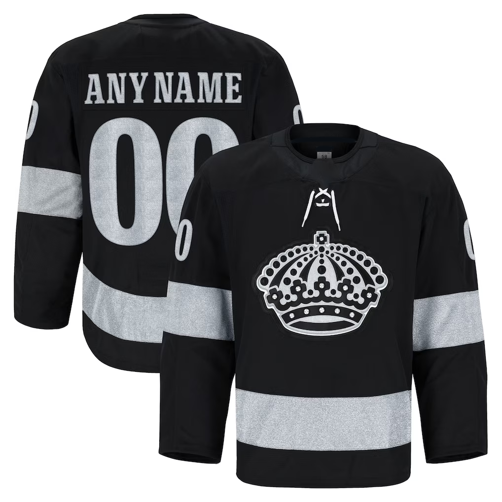 Robertx Custom LA.Kings Black Alternate Authentic Pro Jerseys