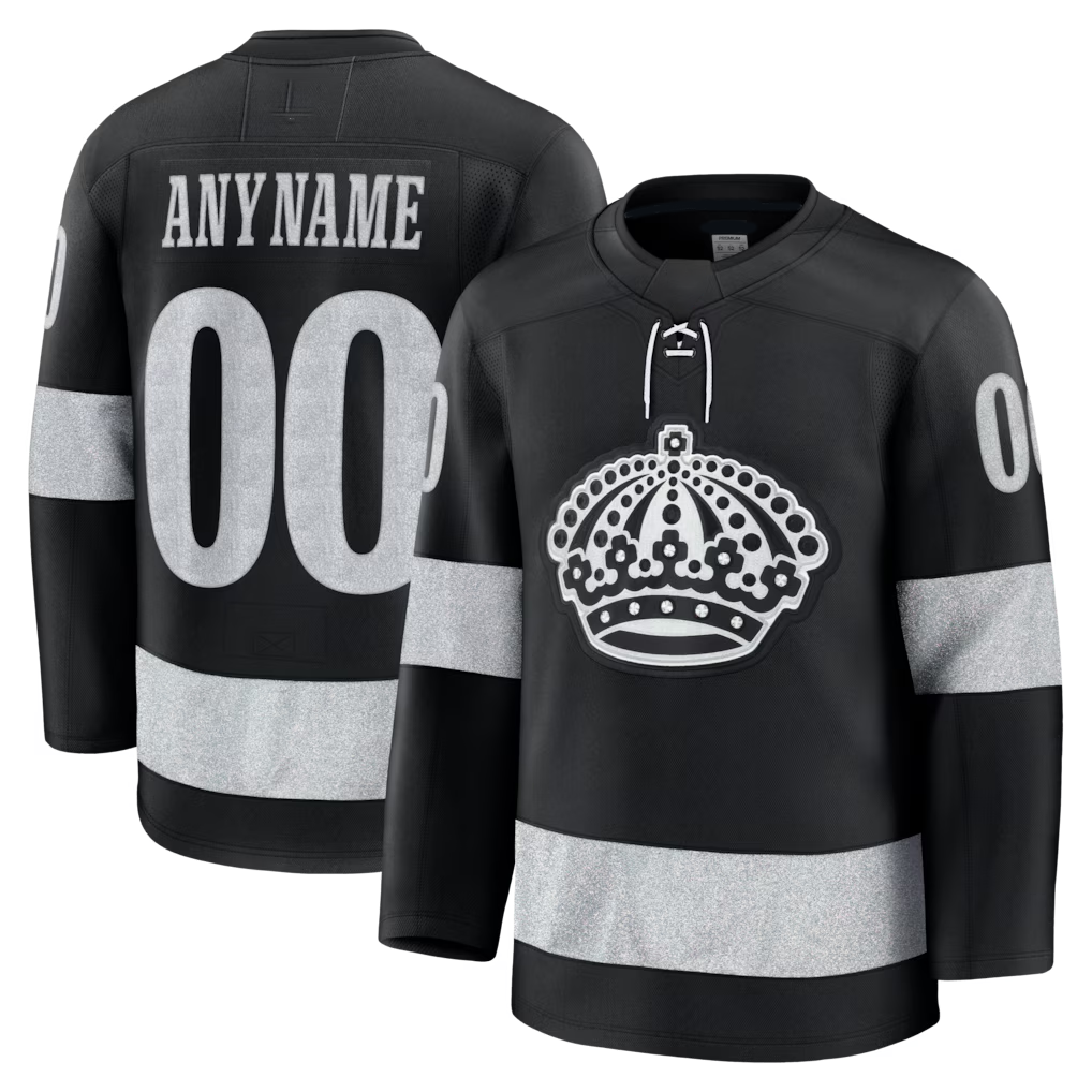 Robertx Custom LA.Kings Black Alternate Premium Jerseys