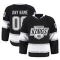 Robertx Custom LA.Kings Black Home Authentic Pro Jerseys