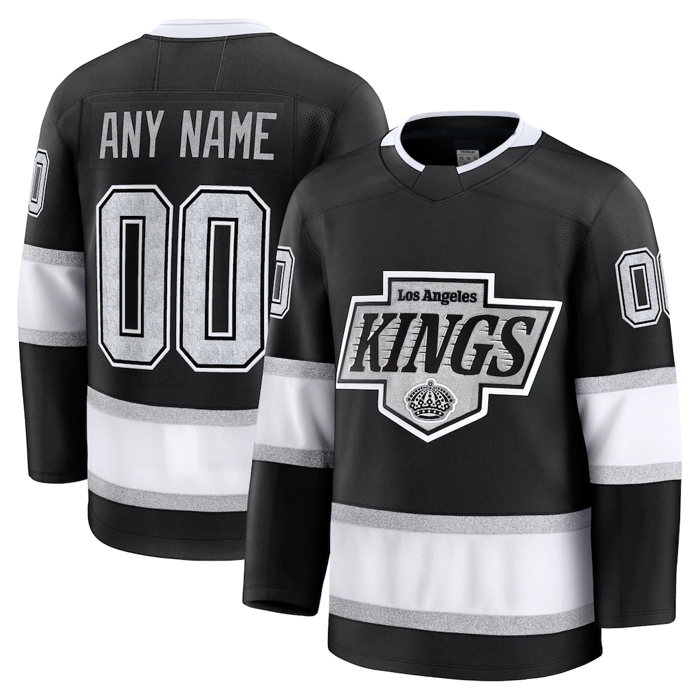 Robertx Custom LA.Kings Black Home Premium Jerseys
