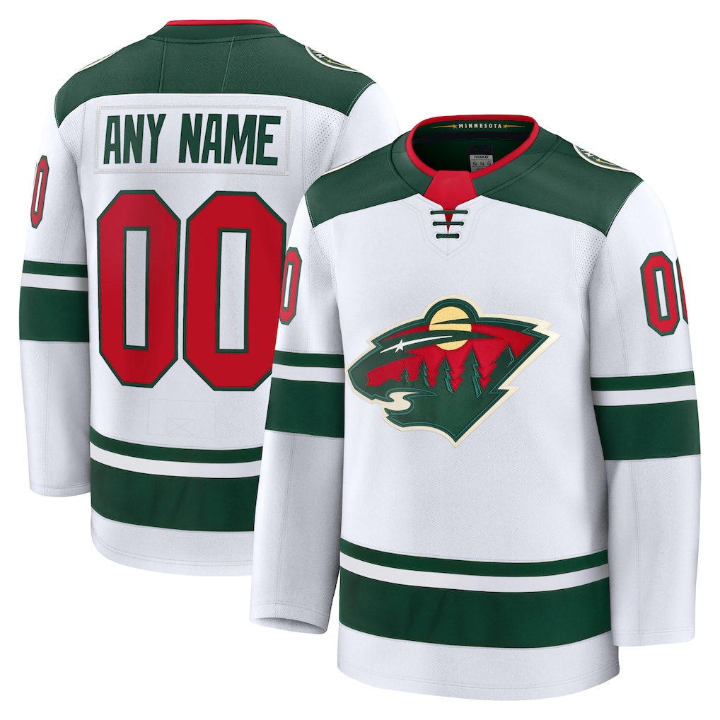Robertx Custom M.Wild White Away Premium Jerseys