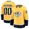 Robertx Custom N.Predators Gold Home Premium Jerseys