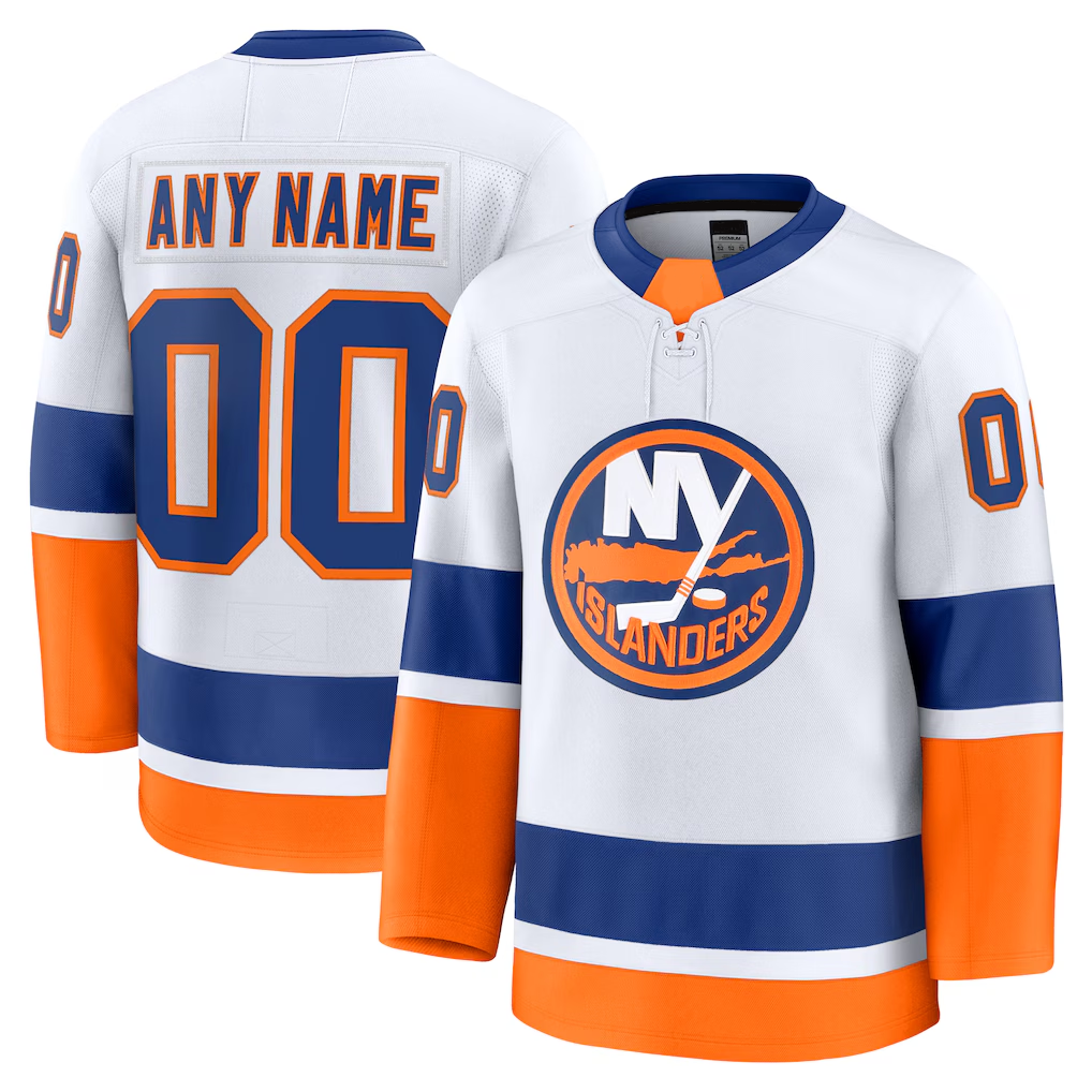 Robertx Custom NY.Islanders White Away Premium Jerseys