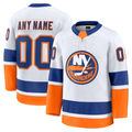 Robertx Custom NY.Islanders White Away Premium Jerseys