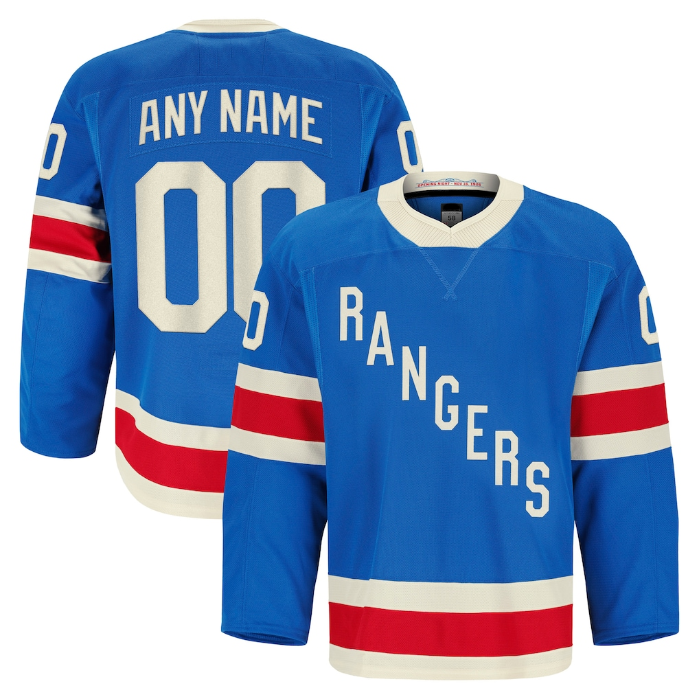 Robertx Custom NY.Rangers Blue Centennial Authentic Pro Jerseys