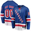 Robertx Custom NY.Rangers Blue Home Breakaway Jerseys