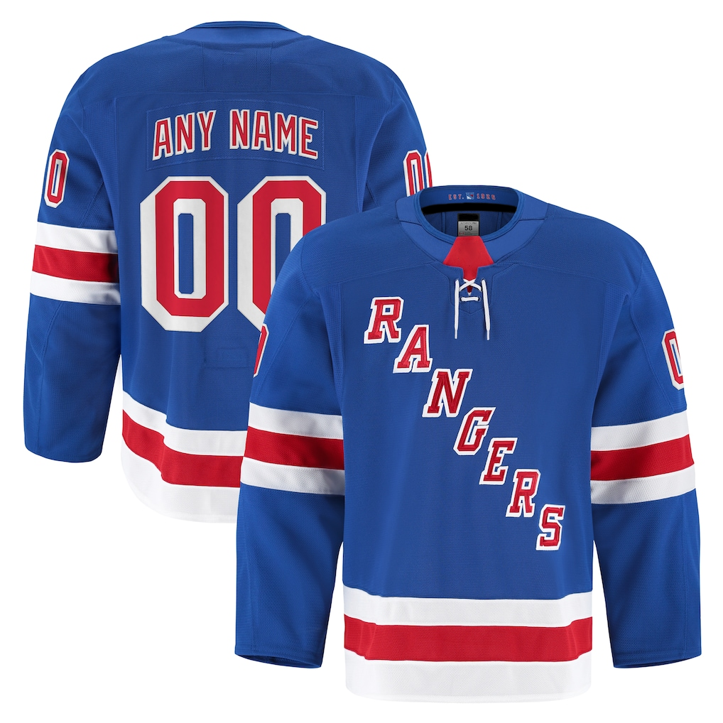 Robertx Custom NY.Rangers Royal Home Authentic Pro Jerseys