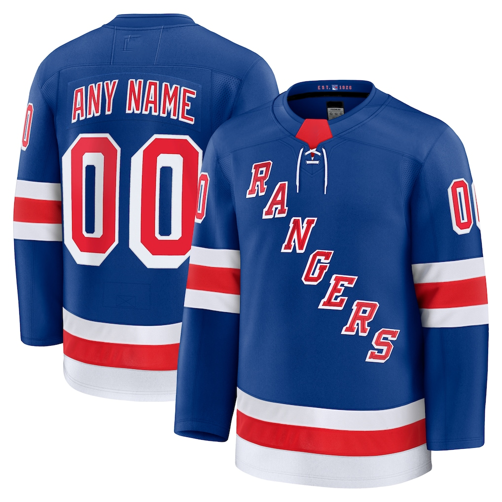 Robertx Custom NY.Rangers Royal Home Premium Jerseys