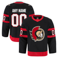 Robertx Custom O.Senators Black Home Authentic Pro Jerseys