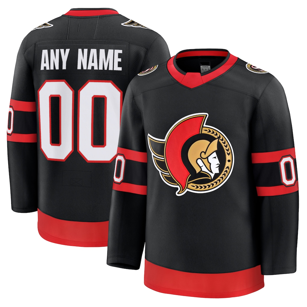 Robertx Custom O.Senators Black Home Premium Jerseys