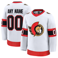 Robertx Custom O.Senators White Away Premium Jerseys