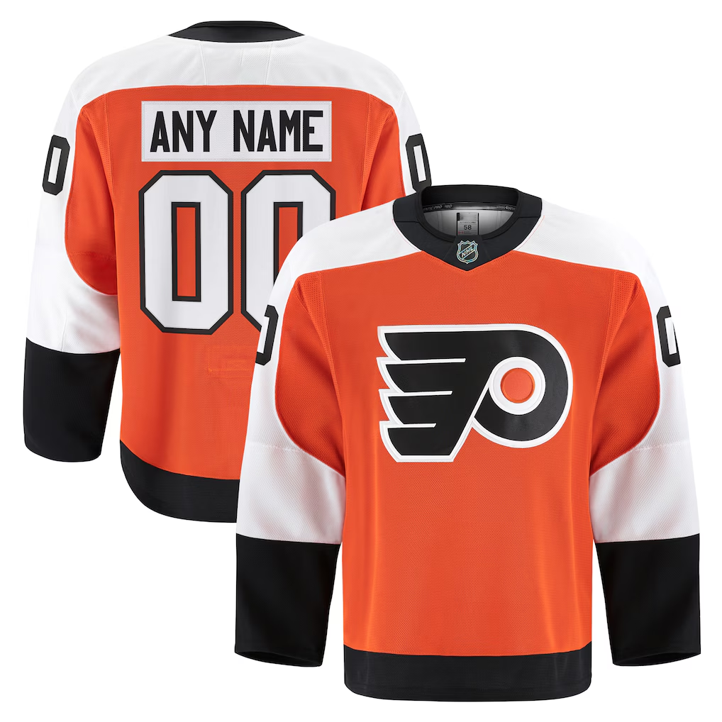 Robertx Custom P.Flyers Orange Home Authentic Pro Jerseys