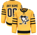 Robertx Custom P.Penguins Gold Alternate Authentic Pro Jerseys