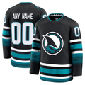 Robertx Custom SJ.Sharks Black Alternate Premium Jerseys