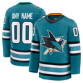 Robertx Custom SJ.Sharks Teal Home Premium Jerseys