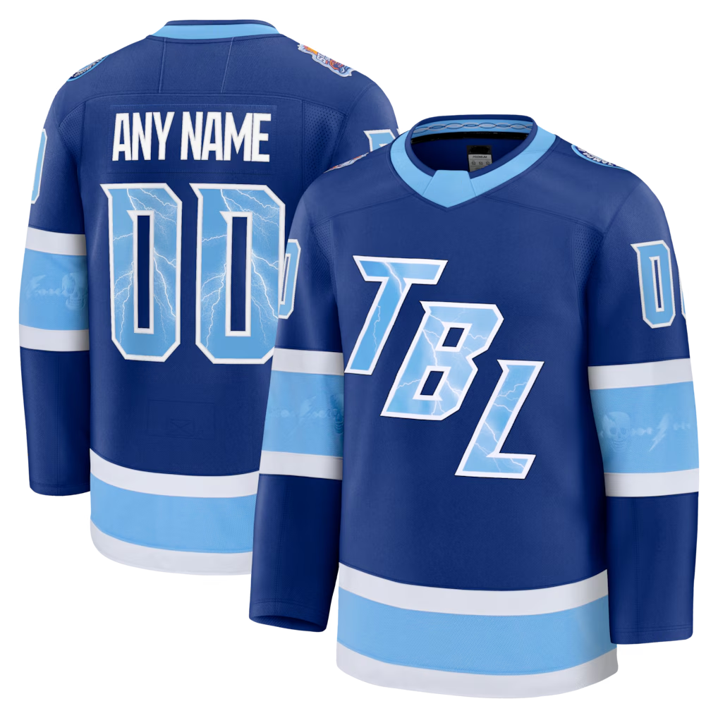 Robertx Custom TB.Lightning Blue 2026 Stadium Series Premium Jerseys