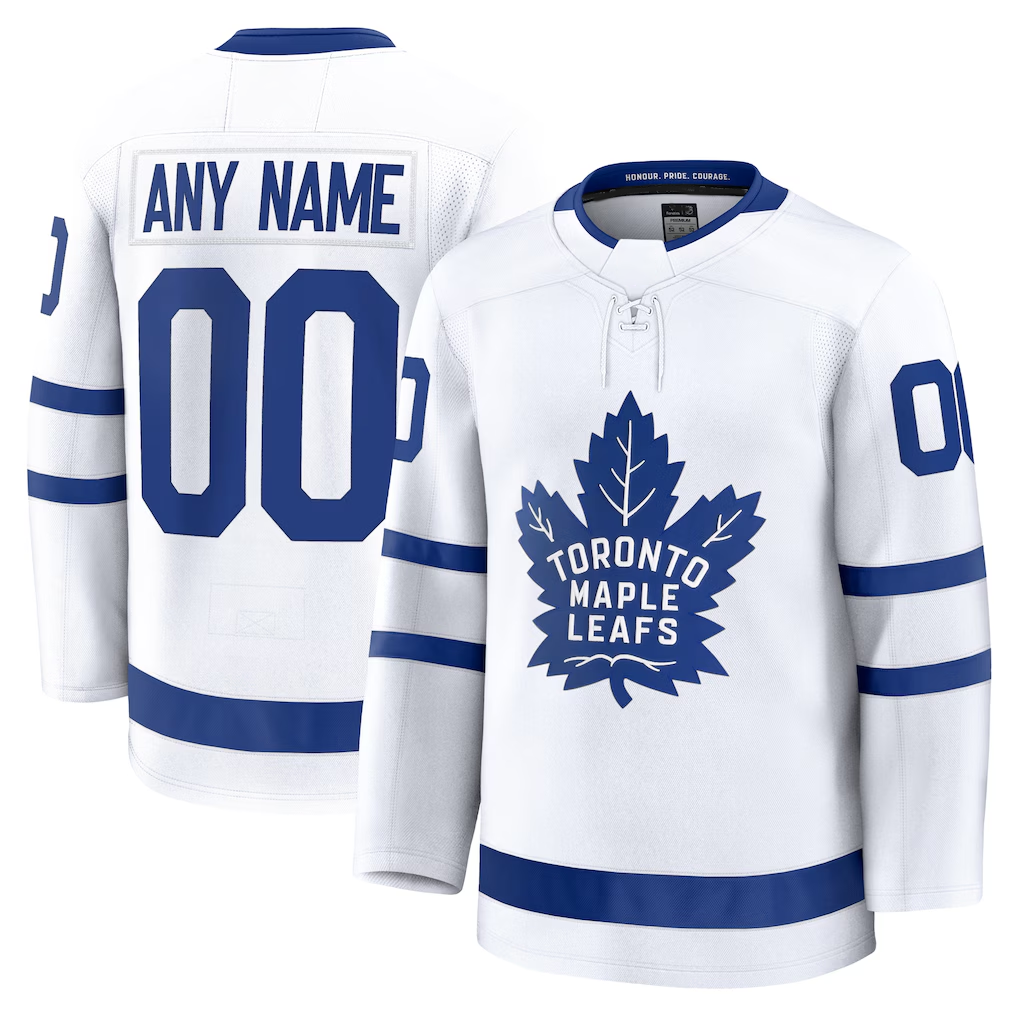 Robertx Custom TM.Leafs White Away Premium Jerseys