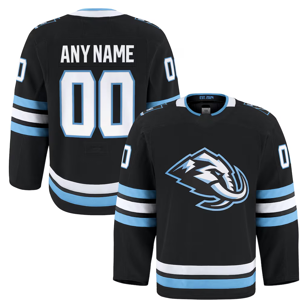 Robertx Custom U.Mammoth Black Home Authentic Pro Jerseys