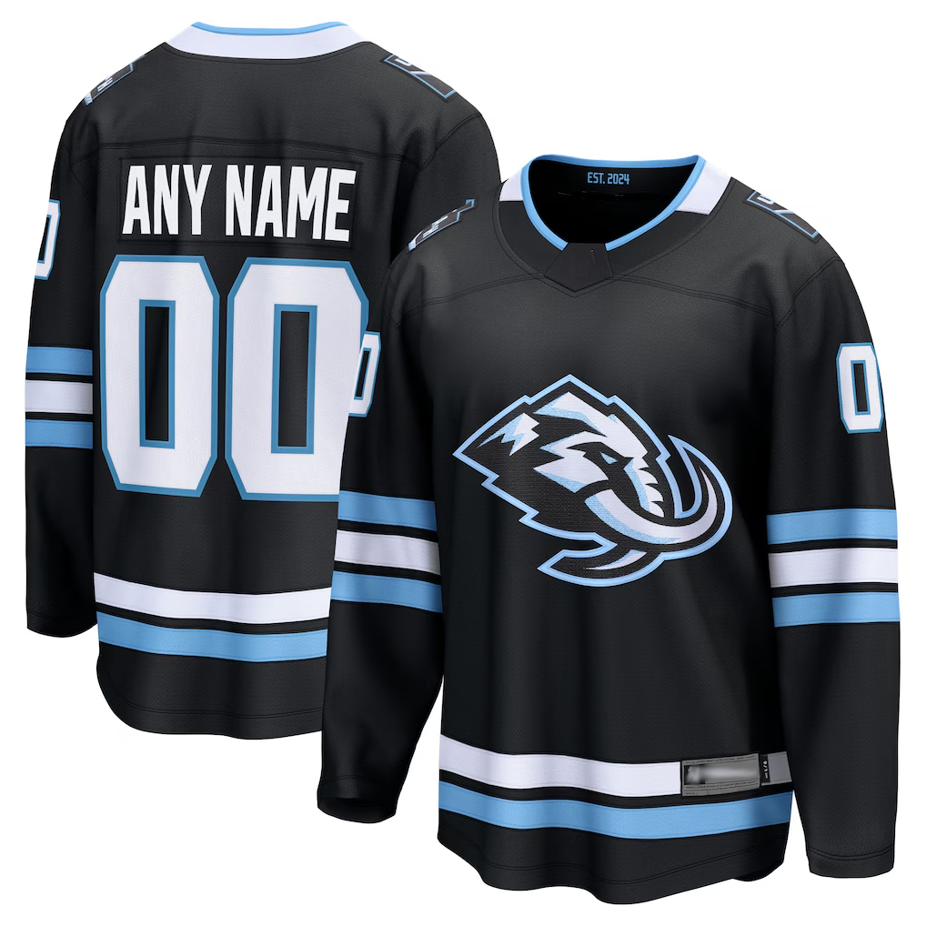 Robertx Custom U.Mammoth Black Home Breakaway Jerseys