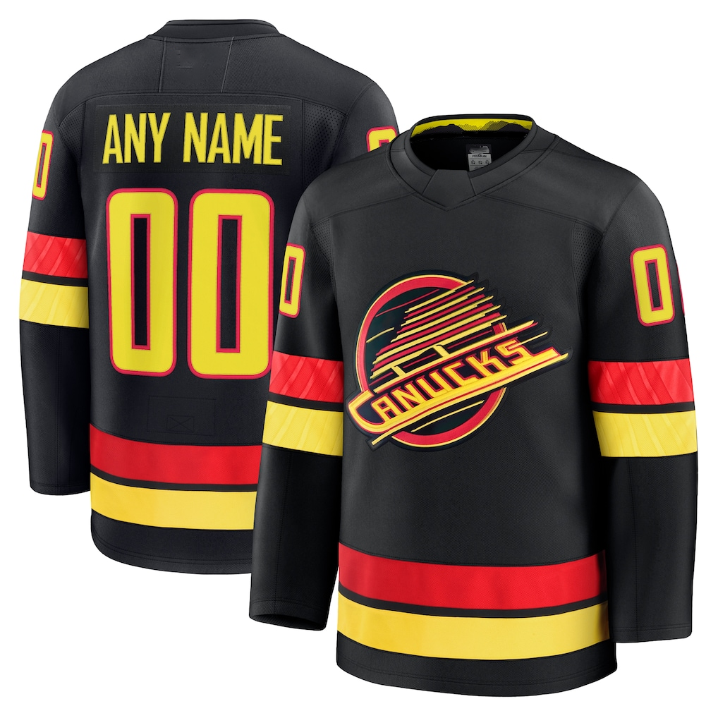 Robertx Custom V.Canucks Black Alternate Premium Jerseys