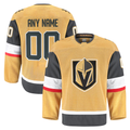 Robertx Custom VG.Knights Gold Home Authentic Pro Jerseys