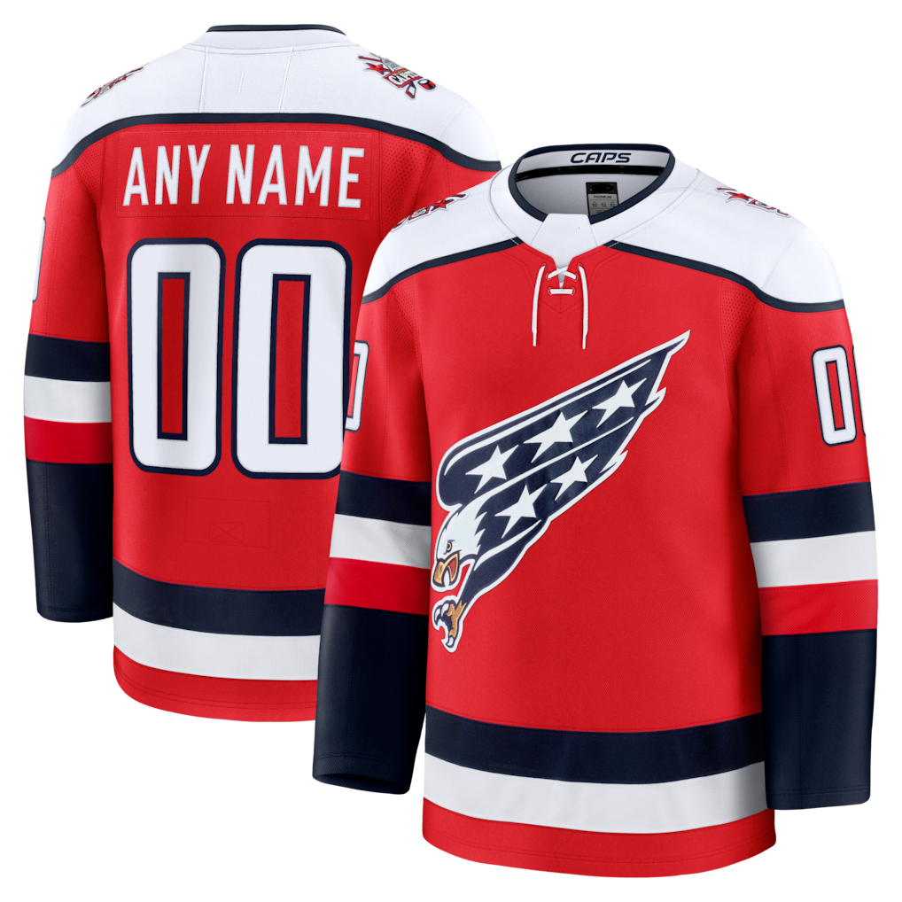 Robertx Custom W.Capitals Red Alternate Premium Jerseys