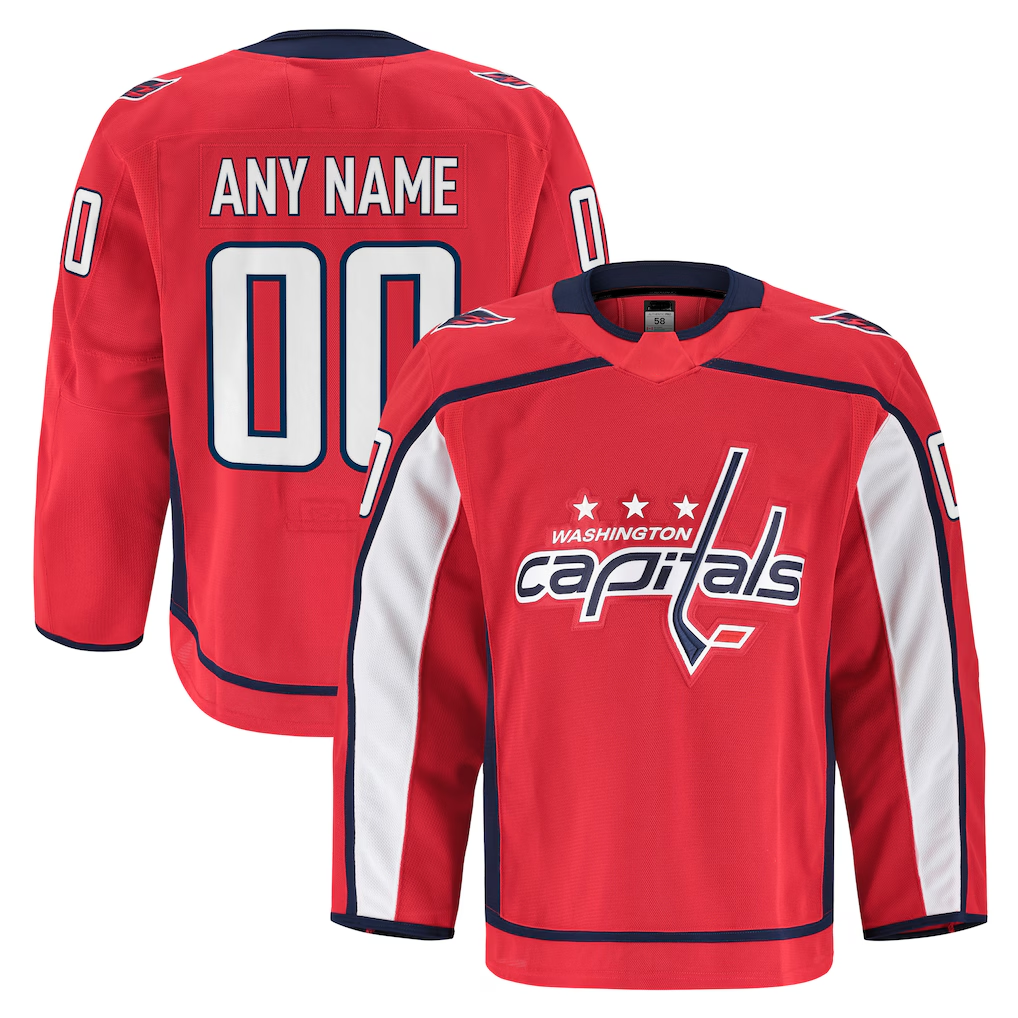 Robertx Custom W.Capitals Red Home Authentic Pro Jerseys