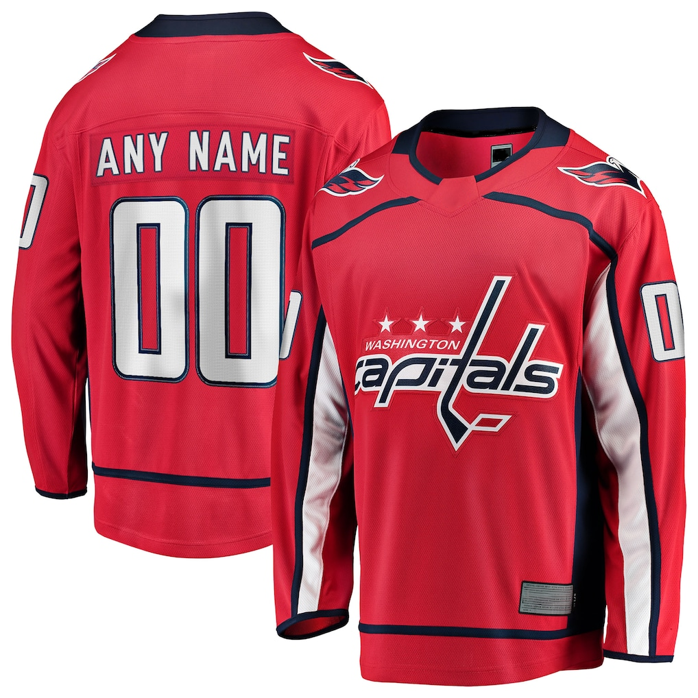 Robertx Custom W.Capitals Red Home Breakaway Jerseys