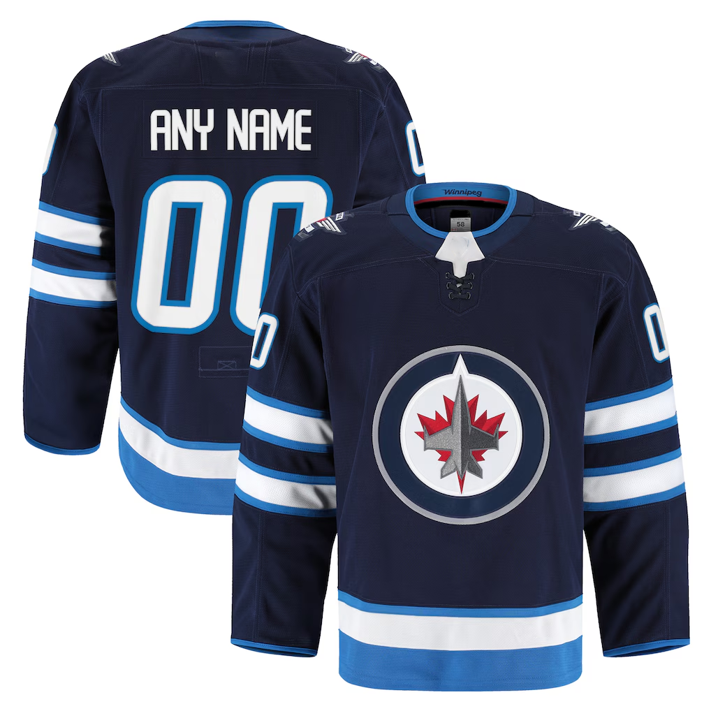 Robertx Custom W.Jets Navy Home Authentic Pro Jerseys