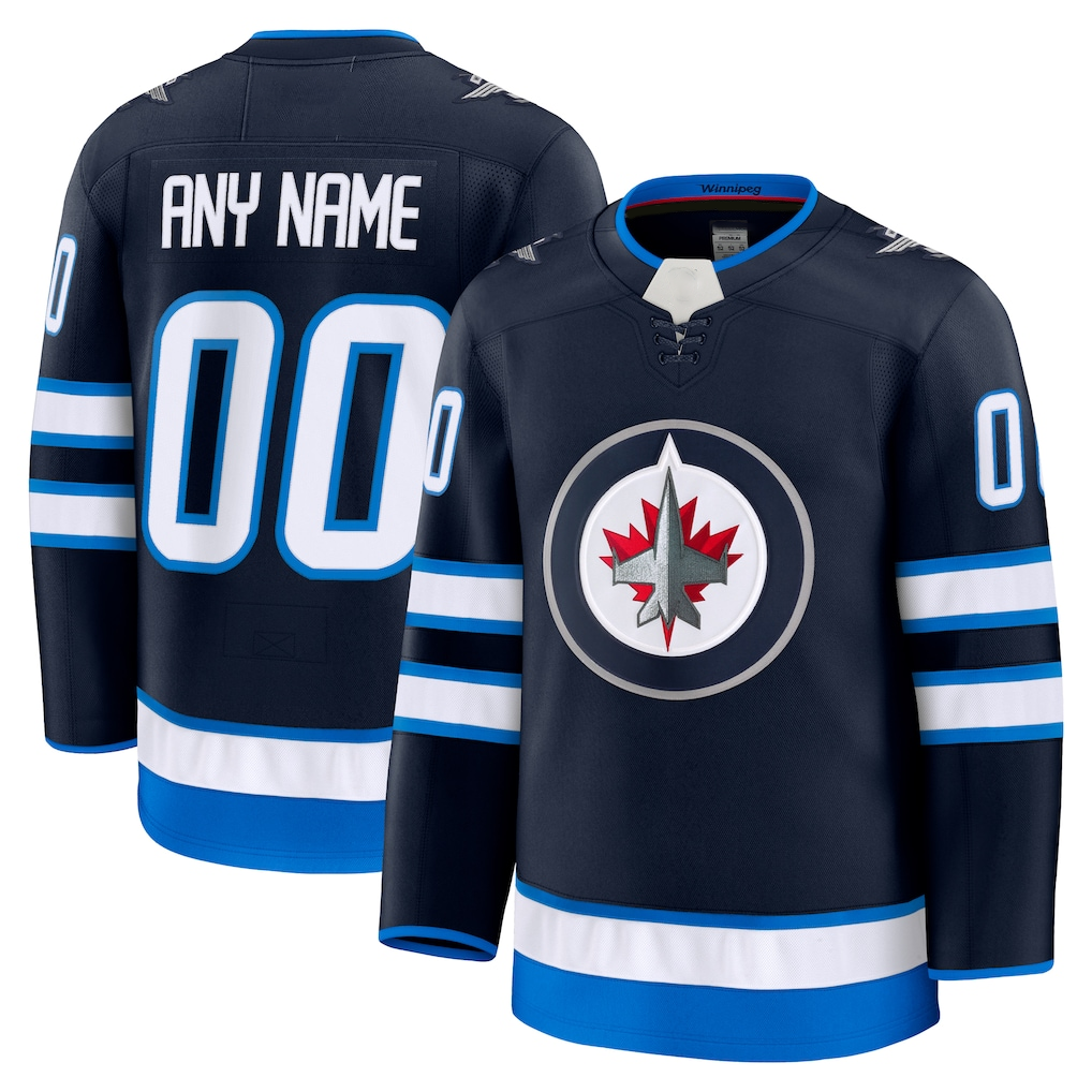 Robertx Custom W.Jets Navy Home Premium Jerseys