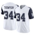 Robertx D.Cowboys #34 Jalen Thompson Player White-Navy Limited Vapor F.U.S.E. Home Game Stitched Jerseys