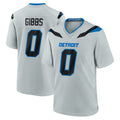 Robertx D.Lions #0 Jahmyr Gibbs Player Silver 2026 Rivalries Collection Home Game Stitched Jerseys