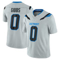 Robertx D.Lions #0 Jahmyr Gibbs Player Silver Limited 2026 Rivalries Collection Home Game Stitched Jerseys